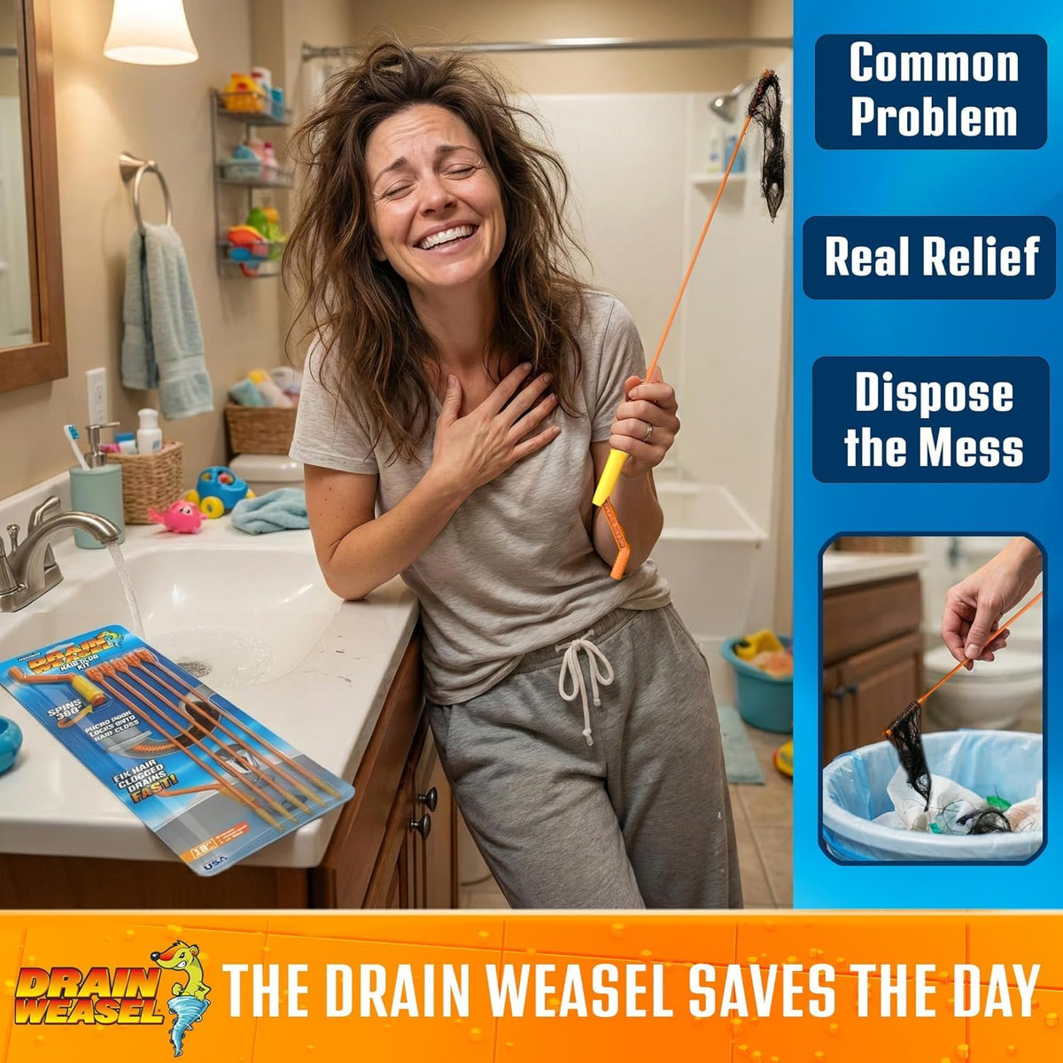 FlexiSnake 3-pack wand refills provide ongoing clog-fighting convenience