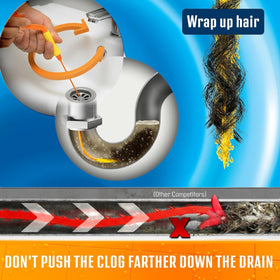 FlexiSnake disposable wand refills simplify cleanup after unclogging