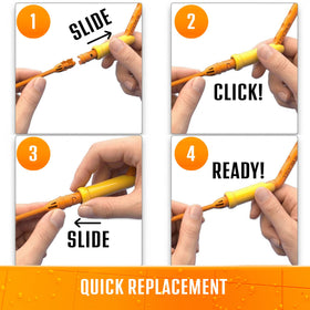 Disposable wands from FlexiSnake Refill enable quick cleanup.