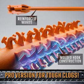 FlexiSnake Pro Drain Weasel features 360° rotation to grab hair and grime safely.