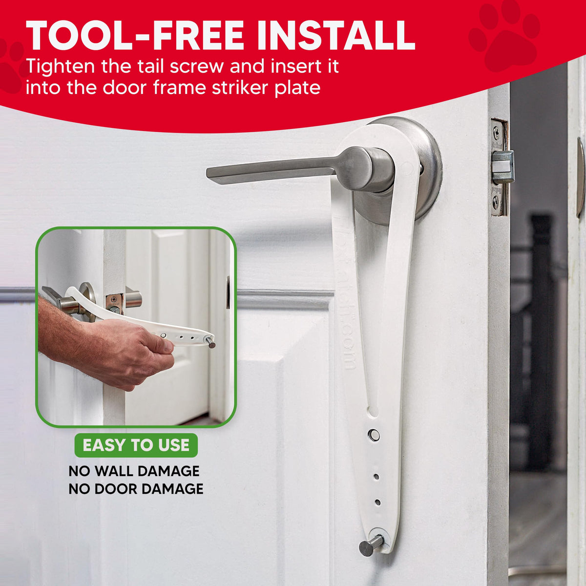 FlexLatch durable nylon and stainless construction.