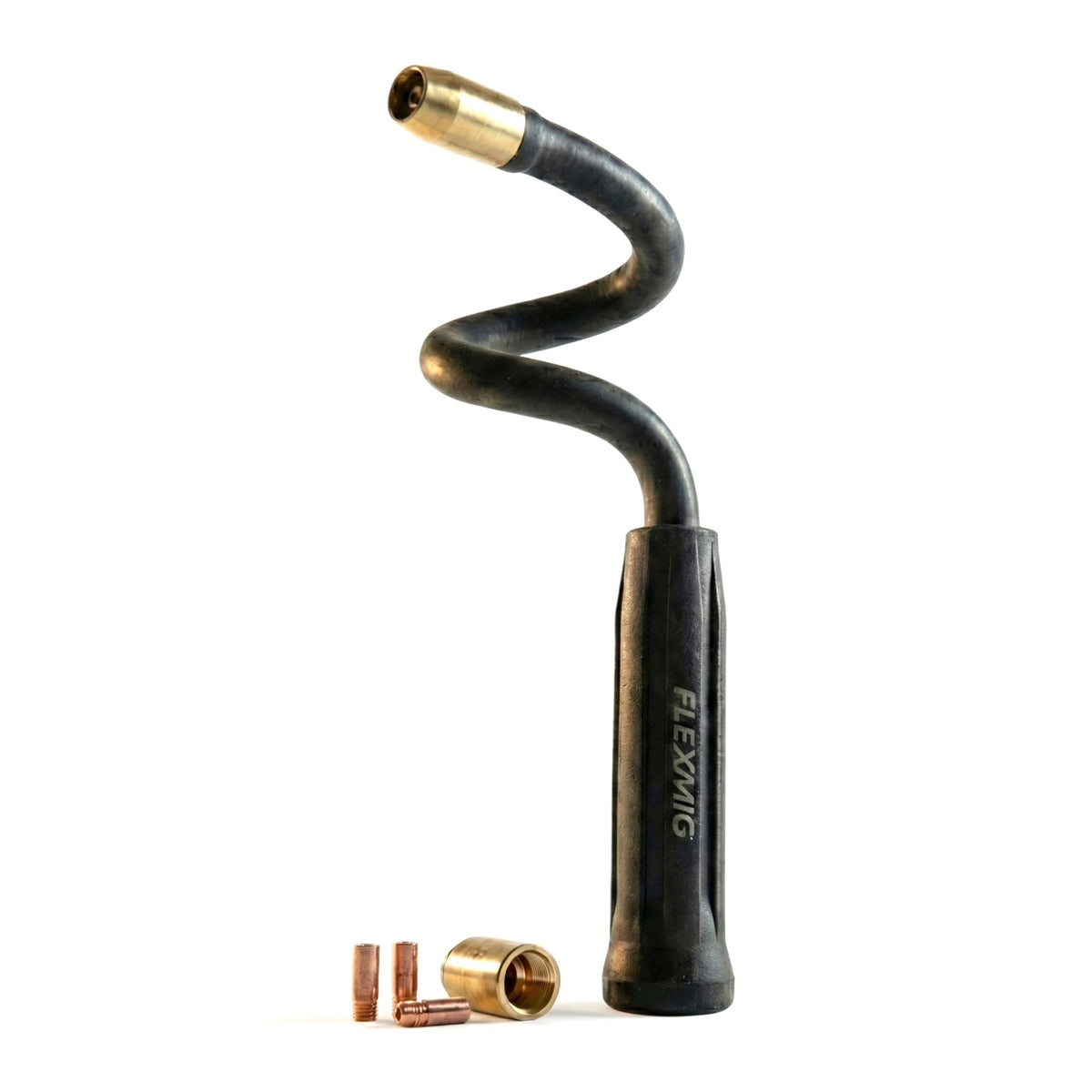 Flexmig360 front view shows compact design for tight spaces and steady wire feeding.