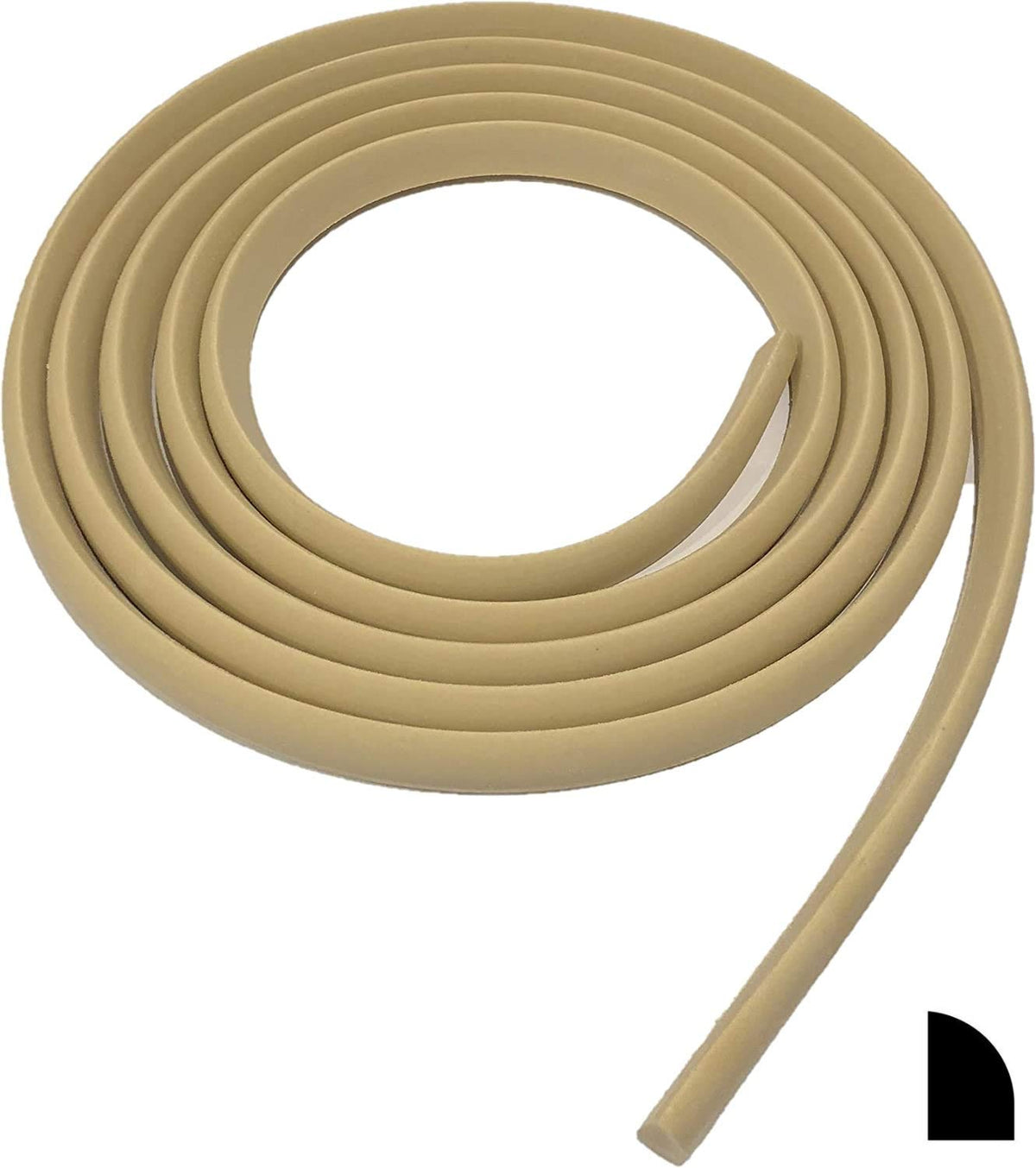 FlexTrim base shoe molding 8 ft, flexible for easy fitting around irregular edges.