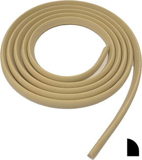 FlexTrim base shoe molding 8 ft, flexible for easy fitting around irregular edges.