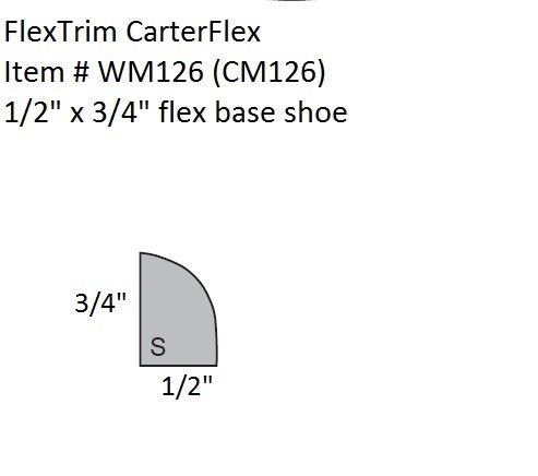 FlexTrim made-in-usa waterproof base shoe molding ideal for humid areas.