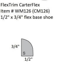 FlexTrim made-in-usa waterproof base shoe molding ideal for humid areas.
