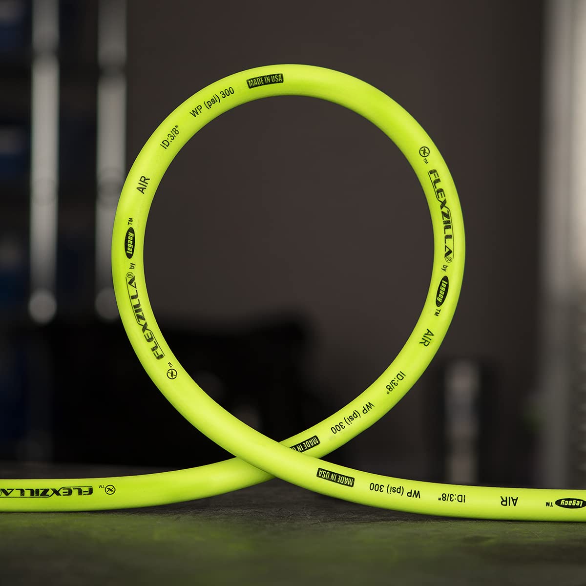 Flexzilla air hose is lightweight and easy to handle.
