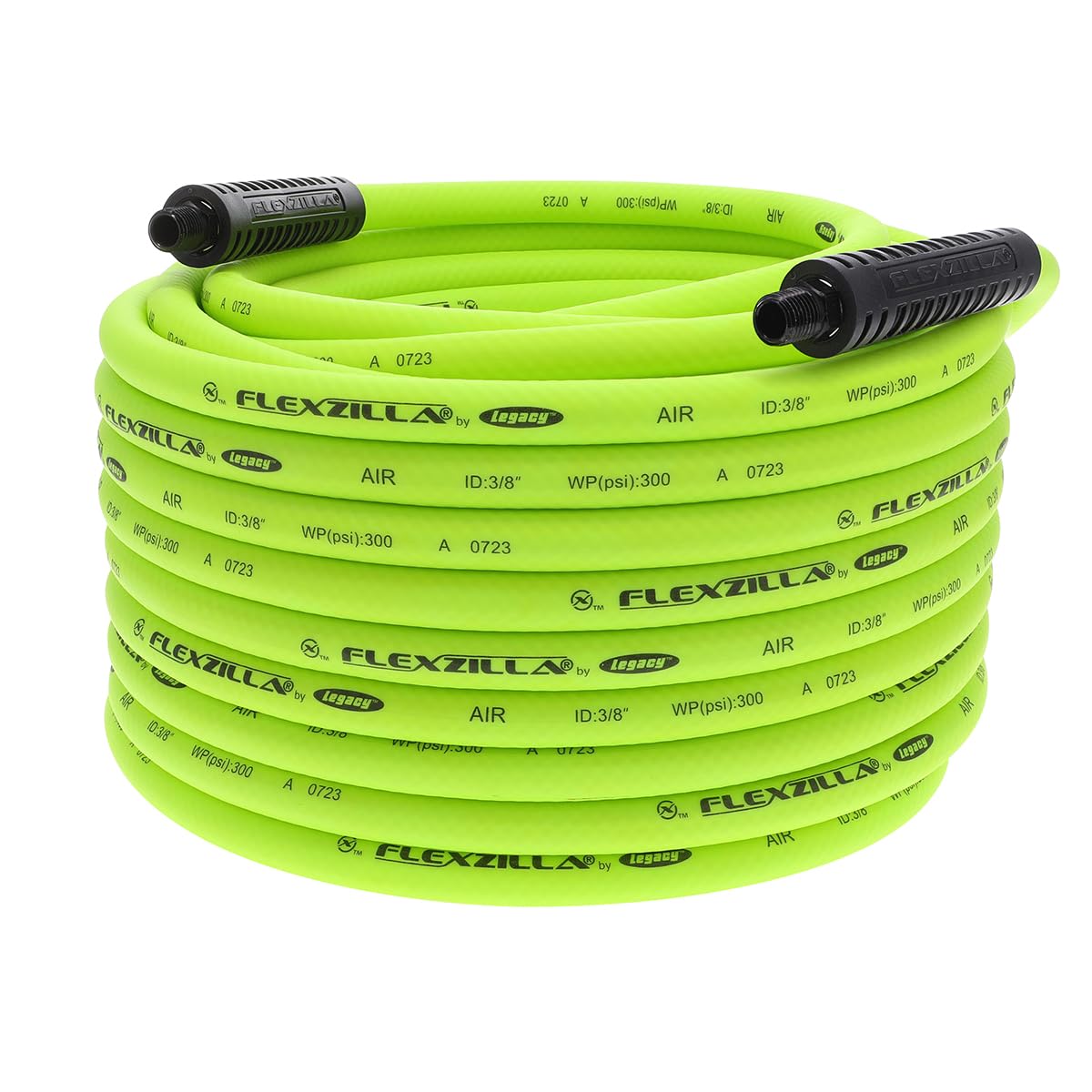 Flexzilla ZillaGreen air hose, 3/8 in x 100 ft, heavy-duty use