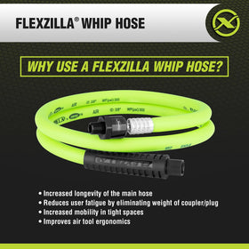 Flexzilla crush-resistant fittings provide durable connections on tough jobs.