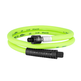 Flexzilla swivel whip air hose 38in-4ft demonstrates tight-space maneuverability.