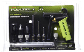 Flexzilla X1 blow gun kit front view showing ergonomic grip for comfort