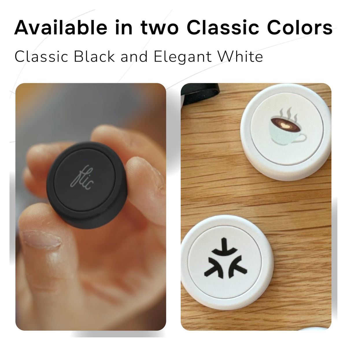 Flic Smart Button 3-Pack compact design for mobile control on desks