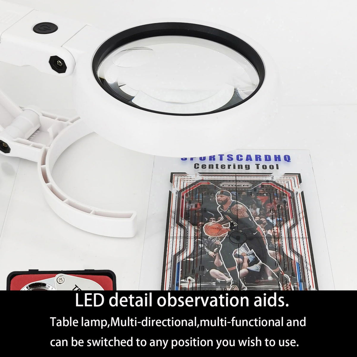 Flinduy card-centering tool red-black lines for clearer contrast