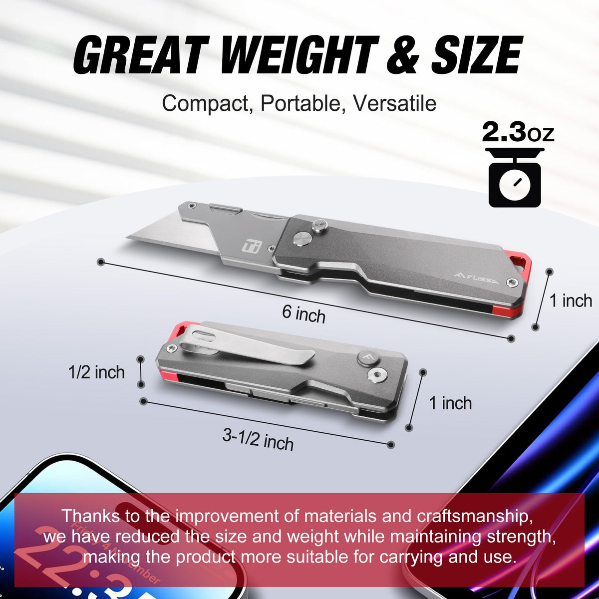 FLISSA blade system highlights extended blade life and efficiency.