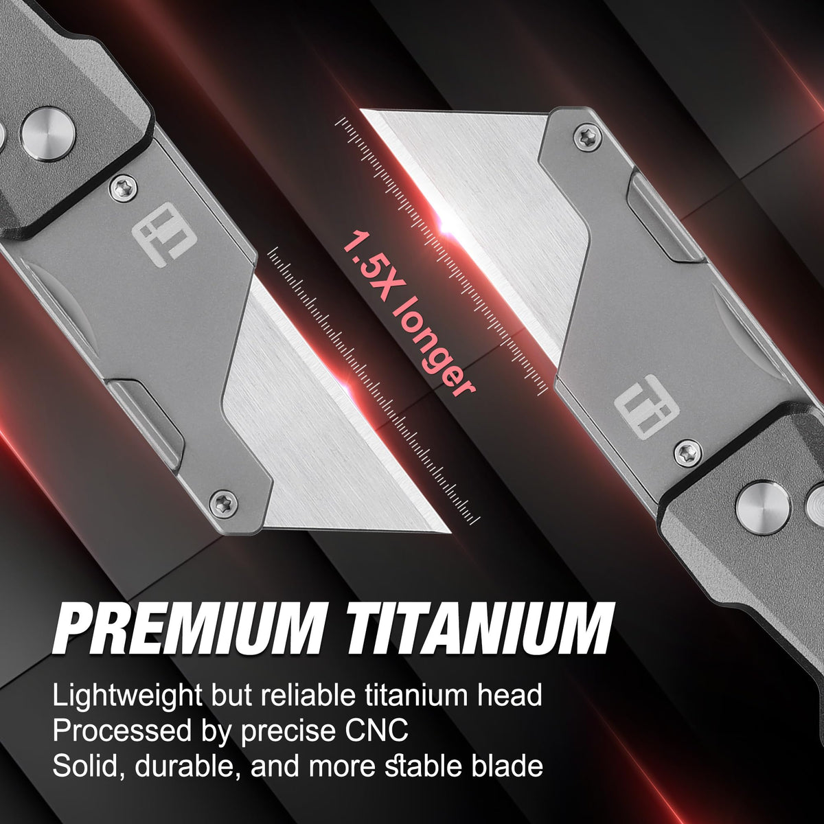 FLISSA knife with quick-release blade for easy replacement.