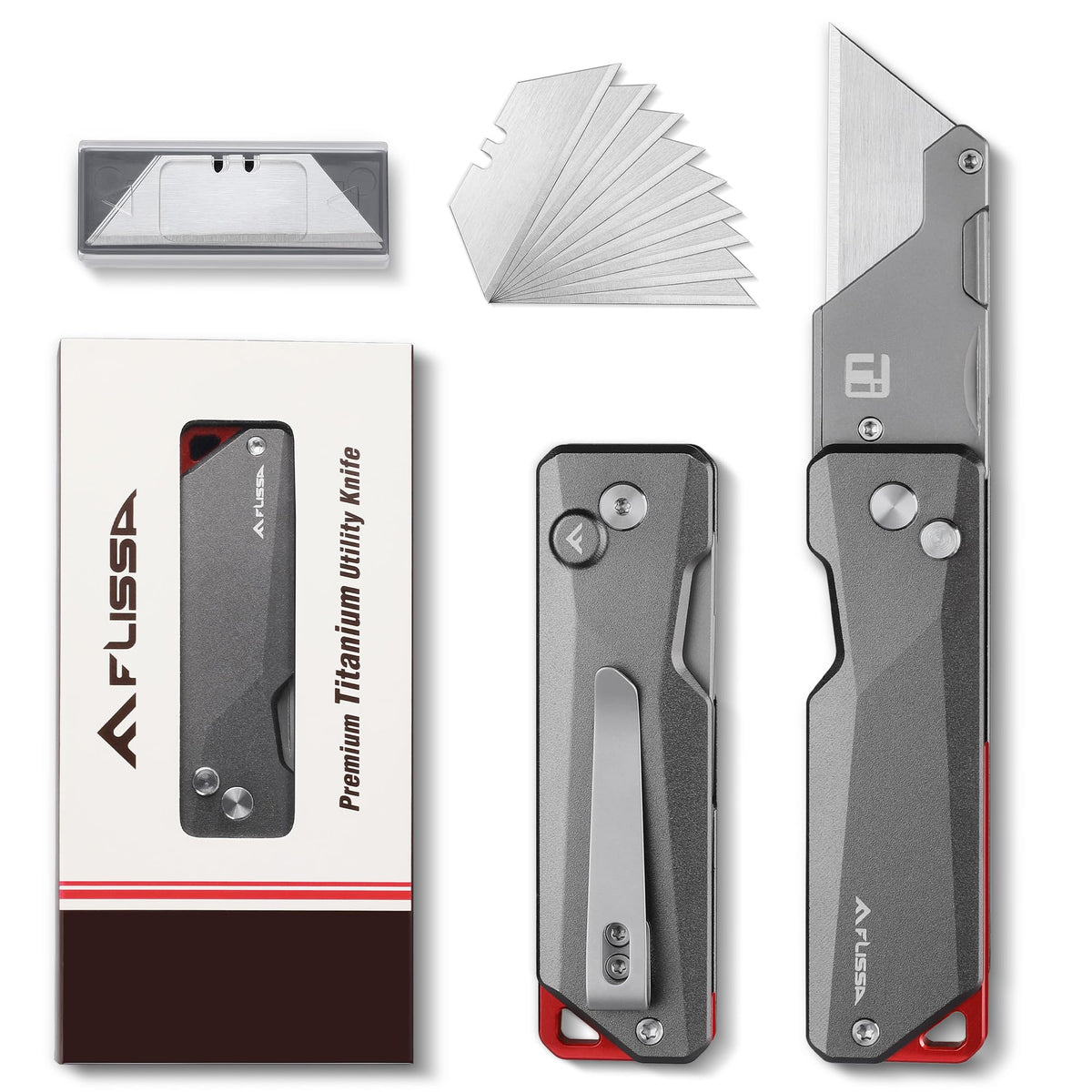 FLISSA advanced titanium knife in unibody design for precise control.