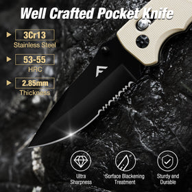 FLISSA steel blade with black oxide finish for durability and precision.