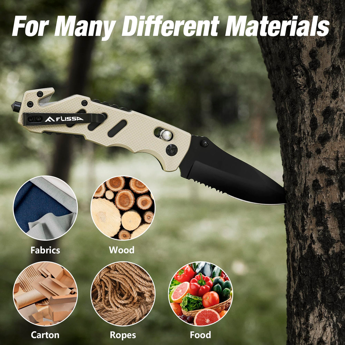 FLISSA folding knife makes a thoughtful gift for outdoor enthusiasts.