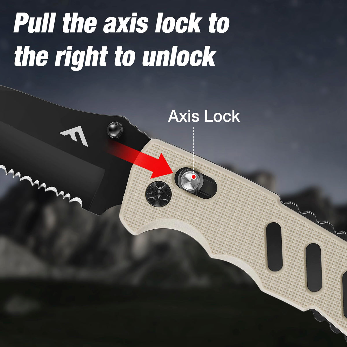 FLISSA knife designed for tactical outdoor tasks and adventures.