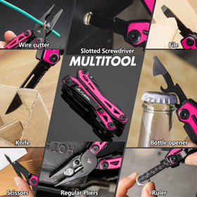 FLISSA pink multitool wire cutters for soft and hard wires