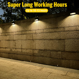 FLITI Brighter Solar Fence Light dusk-to-dawn operation provides hands-free night lighting