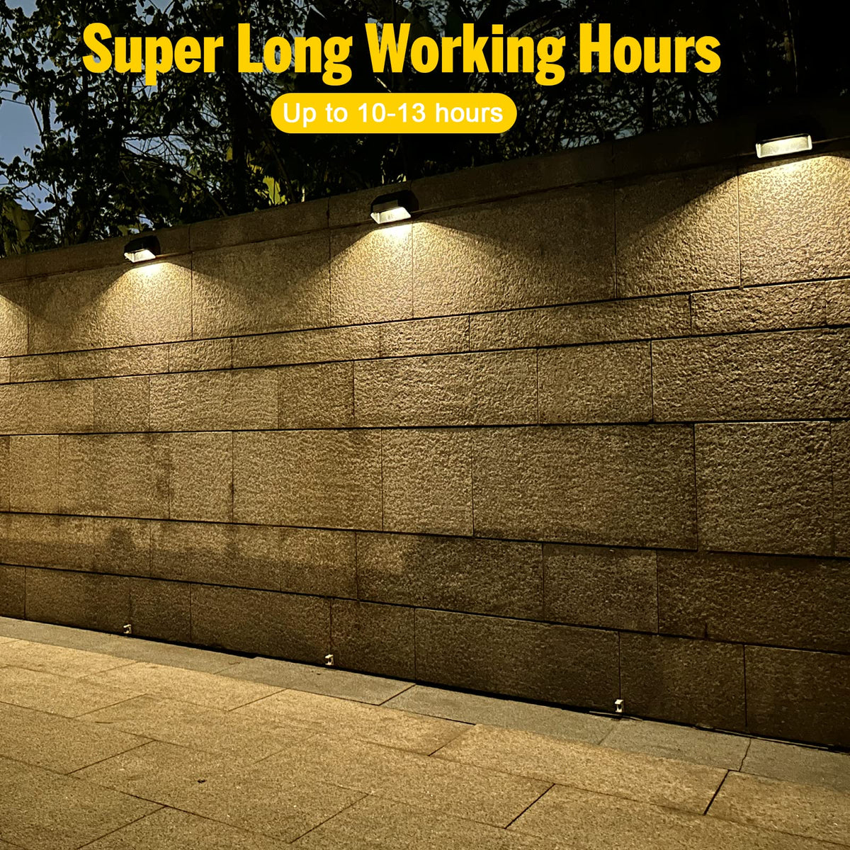FLITI solar lights withstand rain with IP65 waterproof rating.
