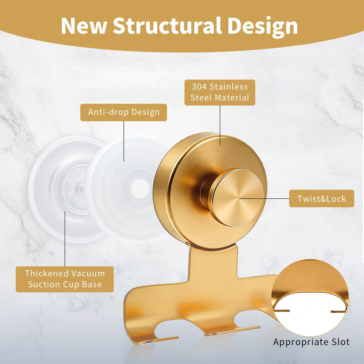 Fliverly twist-lock mechanism showing durable 304 stainless steel construction for reliable mounting.