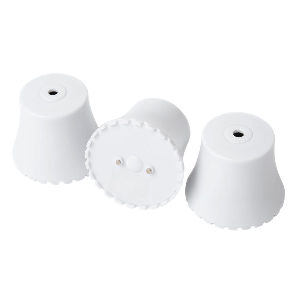 Flood Buzz small leak alarm pack front view with factory-installed battery for easy setup.