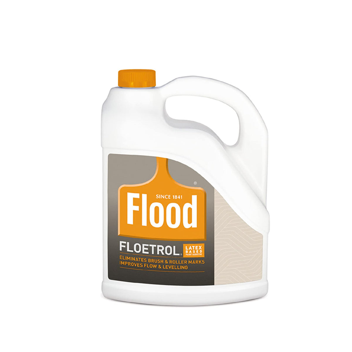Flood Floetrol Additive bottle pour showing smooth latex flow for easier painting.