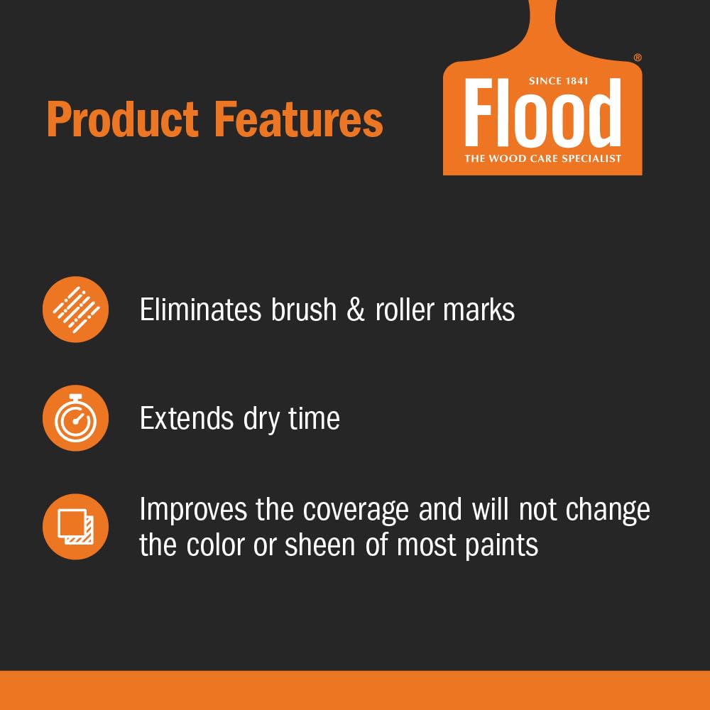 Flood Floetrol brush application yields smoother coat with fewer brush marks
