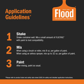 Flood Floetrol spray performance supports consistent spray results