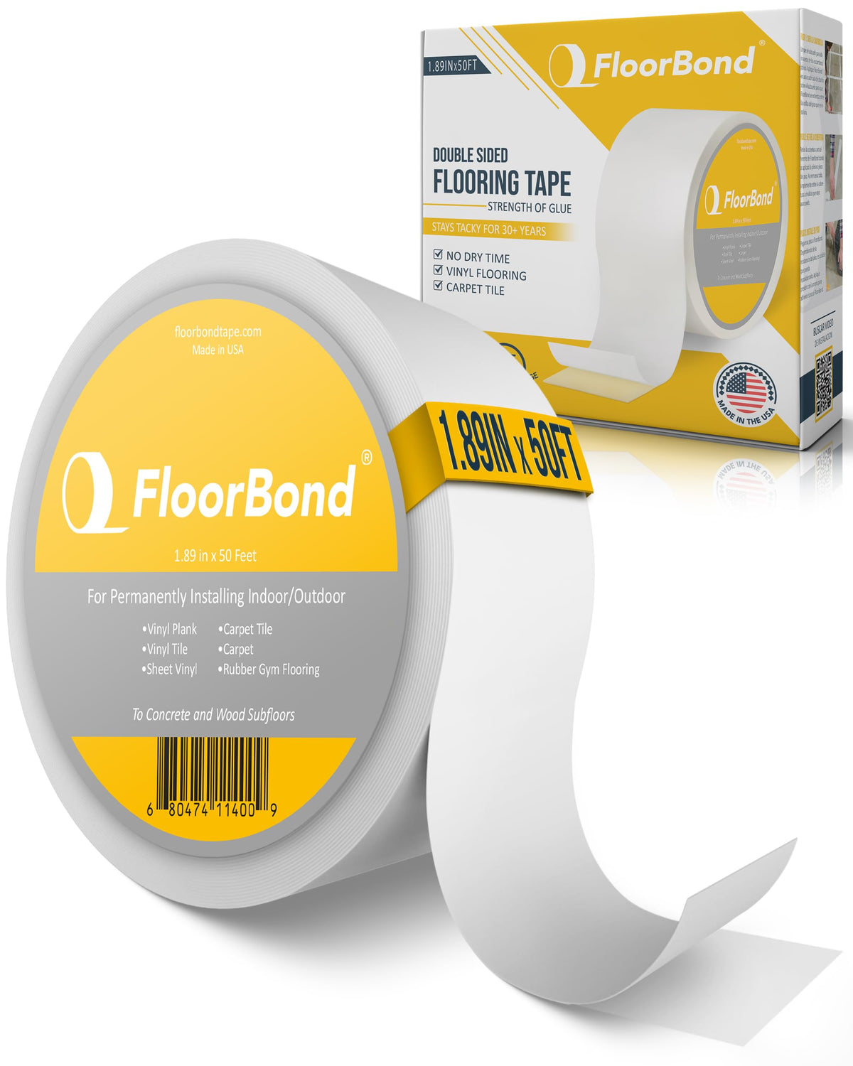 Carpet tile installation with FloorBond creates seamless joints.