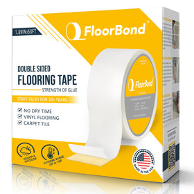 FloorBond roll 50ft showing wide coverage for large flooring projects.