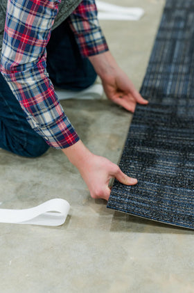 Waterproof seal helps keep floors stable in moisture-prone areas with FloorBond.