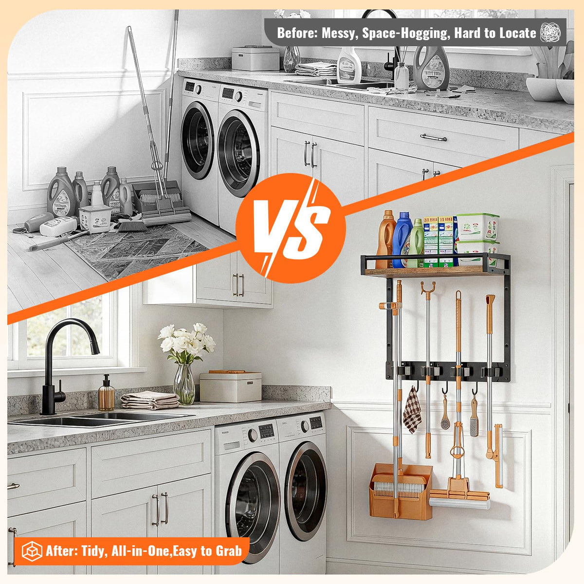 FLOOREE multi-space design adapts to small apartments and large utility areas.