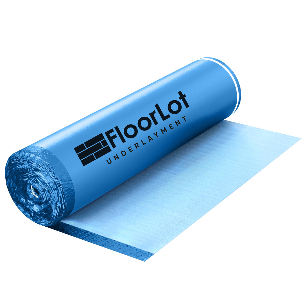 Floorlot Bluestep underlayment roll provides quiet, cushioned support for laminate and wood floors