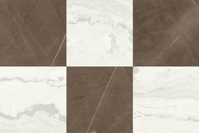 FloorPops Chris Loves Julia Bonneville Bronze tile closeup highlighting warm bronze veining.