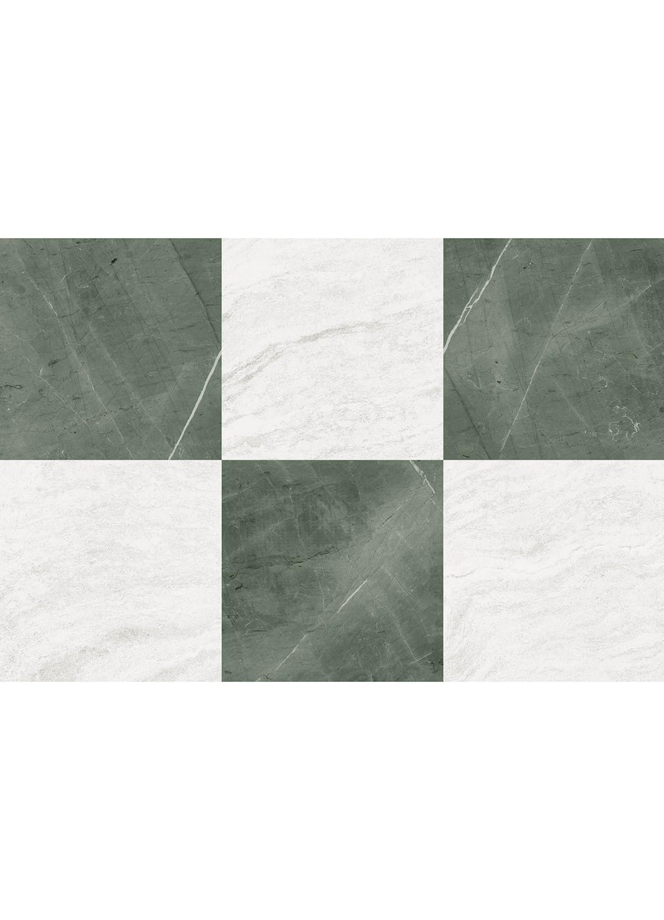 FloorPops Chris Loves Julia Bonneville Jade tiles pack showing easy peel-and-stick installation