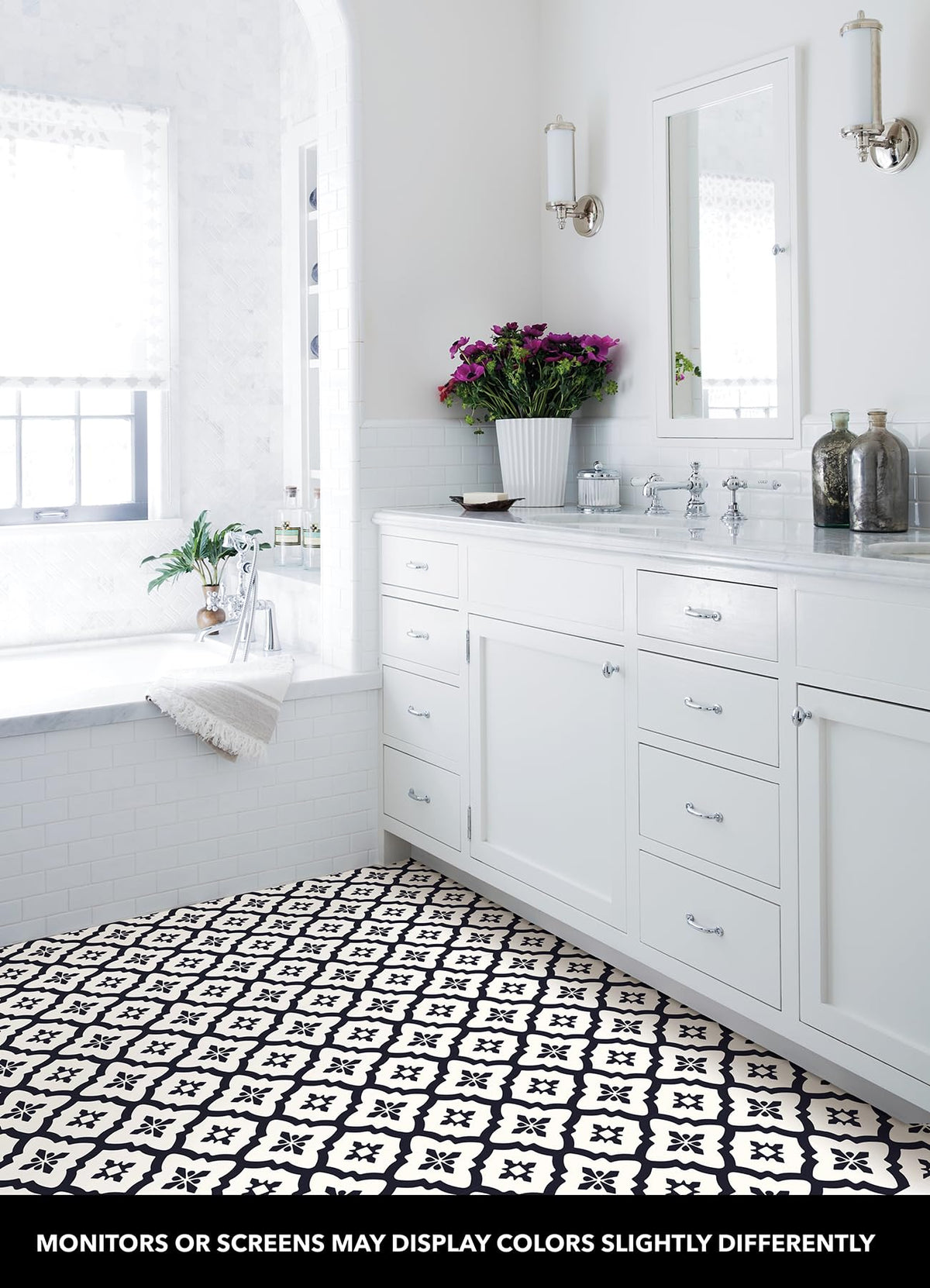 Pack of FloorPops Comet tiles includes 10 pieces for fast DIY floors.