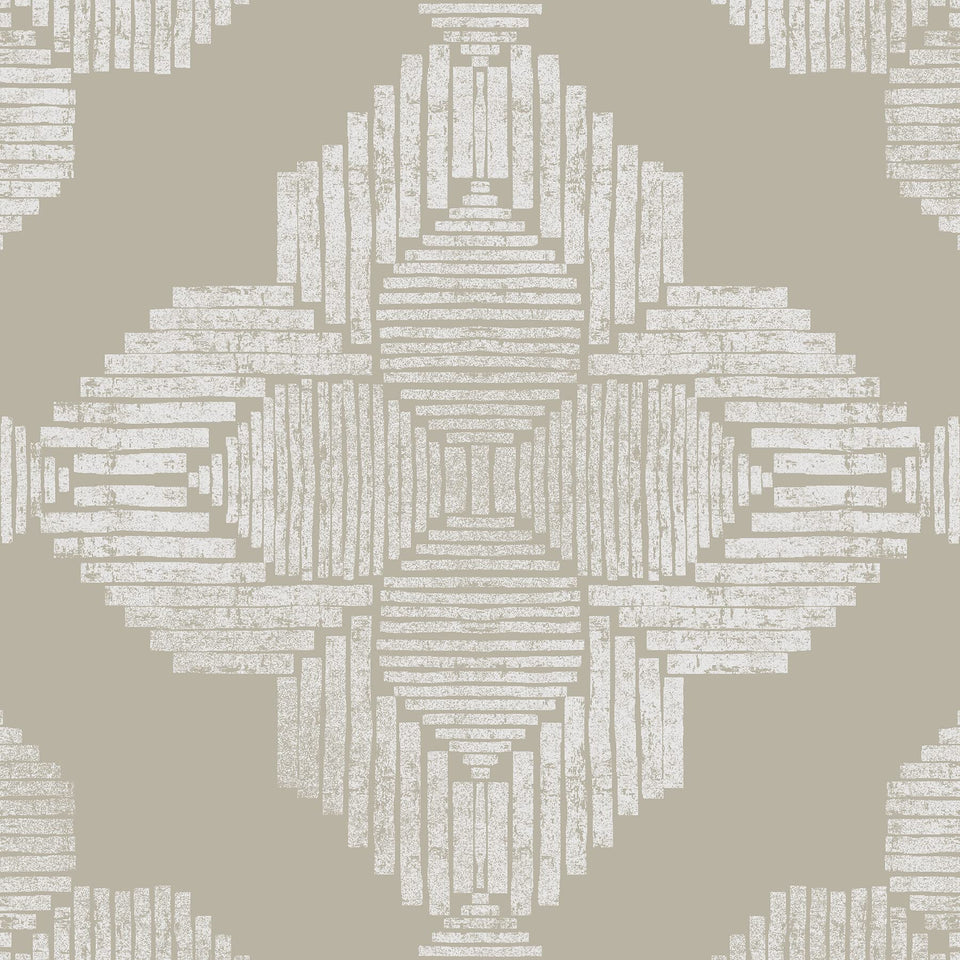 FloorPops Cream Sullivan tiles closeup texture highlighting durable vinyl finish for easy maintenance.
