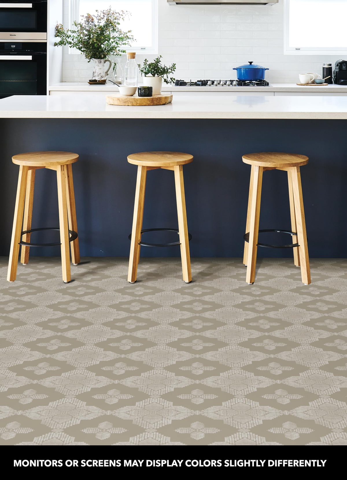 FloorPops Cream Sullivan tiles pack shows 10-pack convenience for quick room refresh.