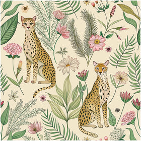 Floralplus leopard jungle wallpaper roll adds bold, nature-inspired energy
