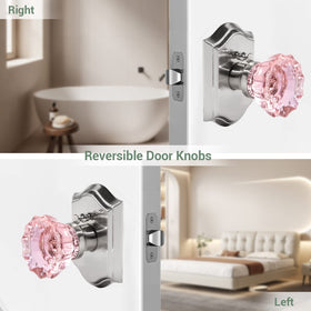 Floresita rose-shaped knob base detail complements vintage bathroom decor