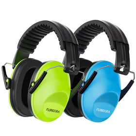 Floriogra 2-pack kids headphones front view for comfortable wear.