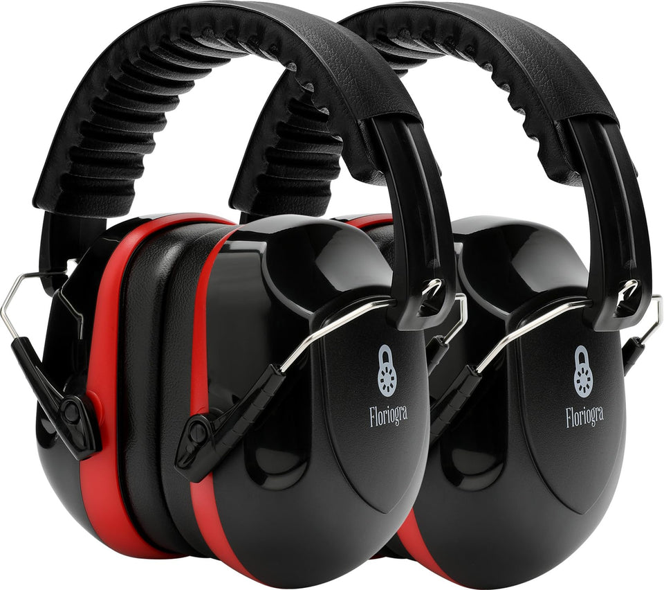 Floriogra 2-pack 34dB noise-canceling headphones for shooting protection.