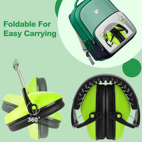 Floriogra kid ear protection suitable for ages 3-16 during activities.