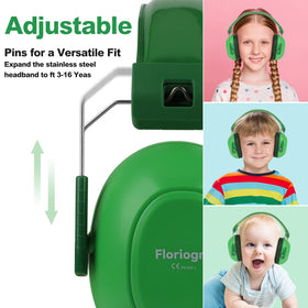 Floriogra kids headphones with 360° rotatable cups for snug fit