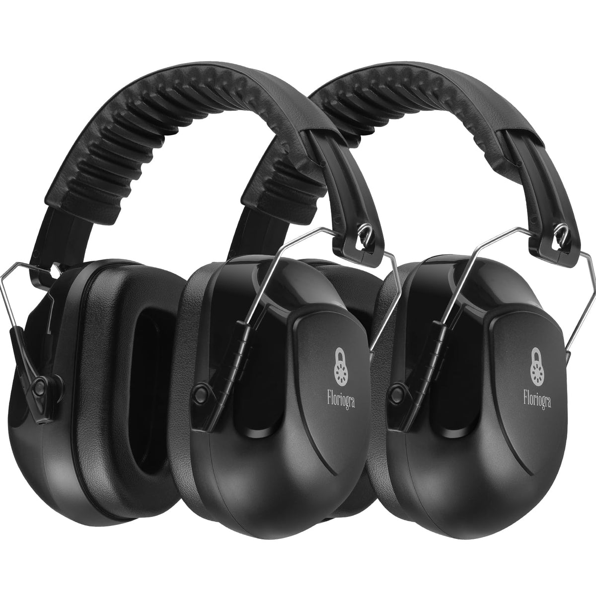 Floriogra noise-canceling headphones outer shell shows durable construction for loud environments.