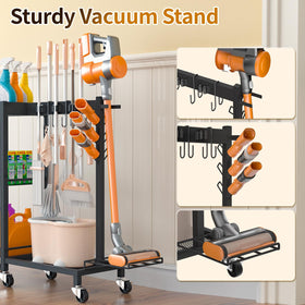 FLOUREE mop hanger grippers secure handles without tipping