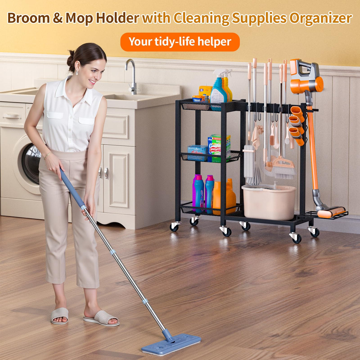 FLOUREE compact design fits tight laundry rooms